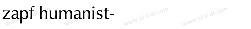zapf humanist字体转换 zapf humanist字体转换